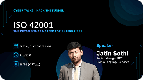 Cyber Talks: ISO 42001 with Jatin Sethi